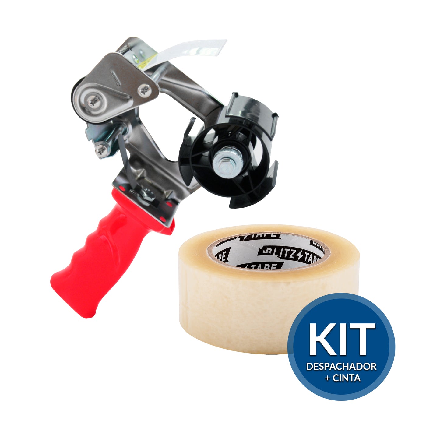 Kit Despachador más rollo de cinta adhesiva 48mm x 150 mts