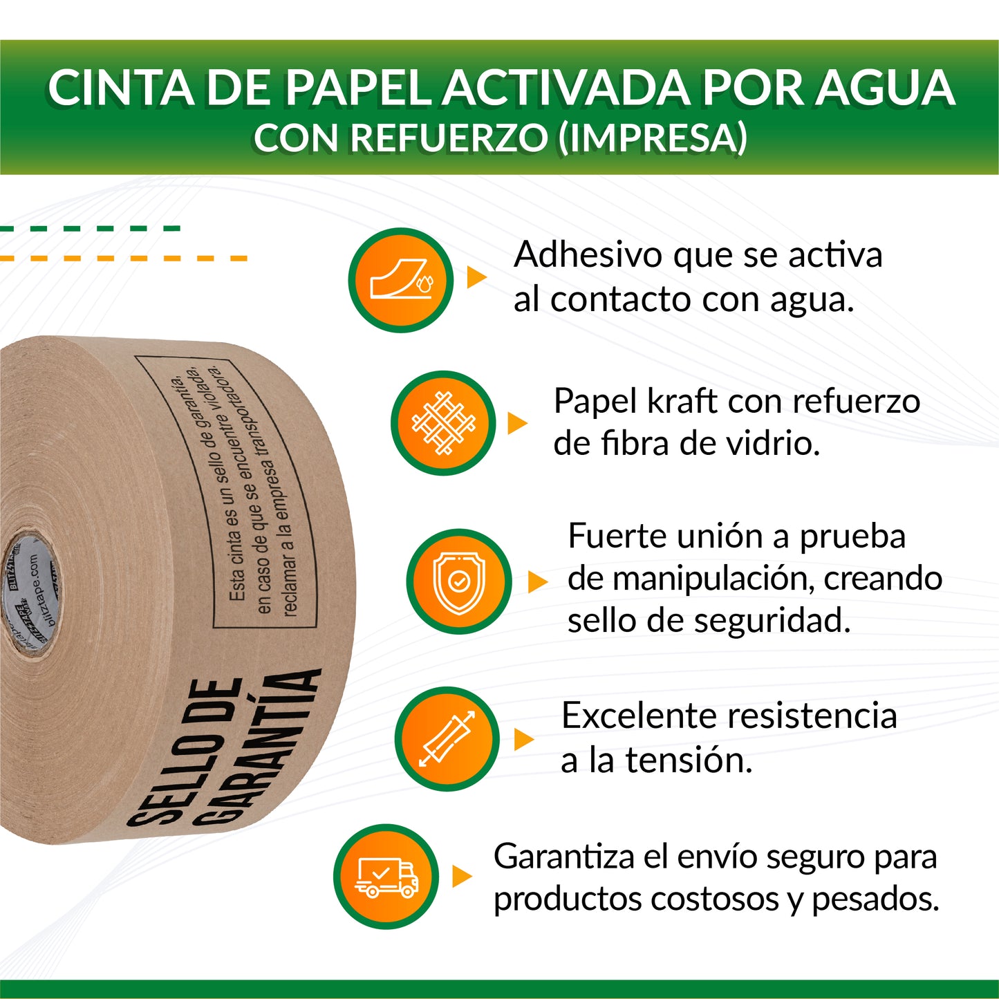 Cinta impresa WATr “Sello de Garantía”