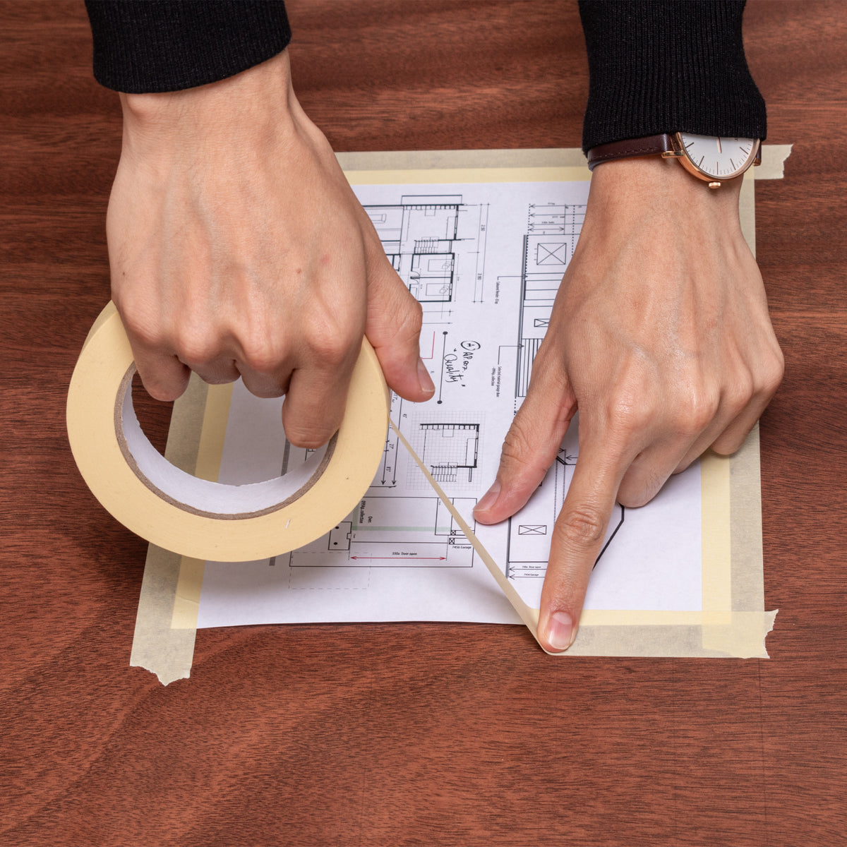 Aplicación de Masking Tape
