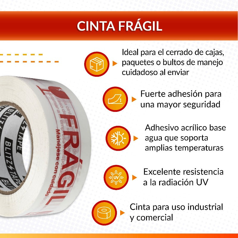 Foto 6: Cinta Impresa Frágil